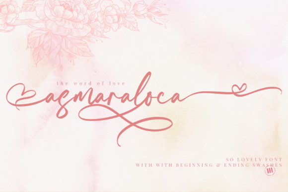 Asmaraloca: A Handwritten Font with Elegant Flow