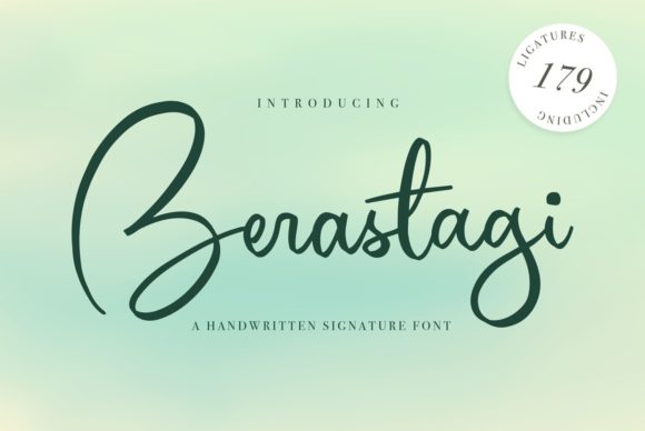 Berastagi: A Handwritten Font for Editorial Elegance