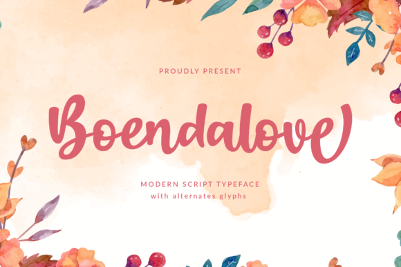 Boendalove: A Handwritten Font That Elevates Branding Projects