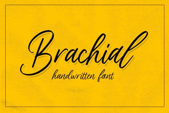 Brachial: A Handwritten Font That Elevates Handmade Creations
