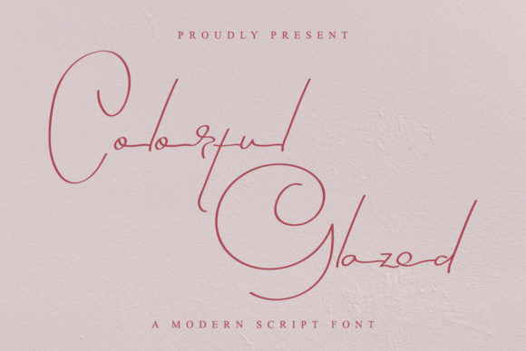 Colorful Glazed: A Stylish Font for Campaign Creativity