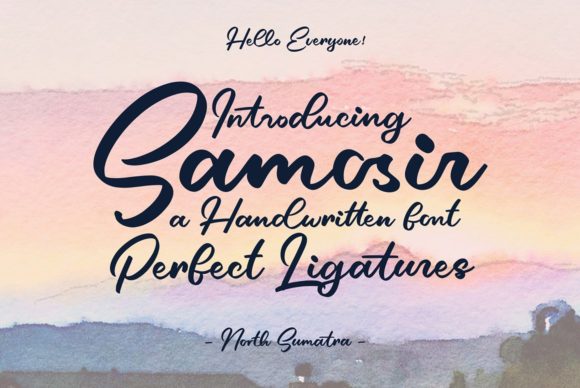 Elevate Your Brand with the Samosir Handwritten Font