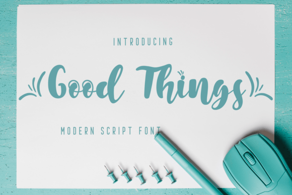 Good Things Font for Eye-Catching Brand Content