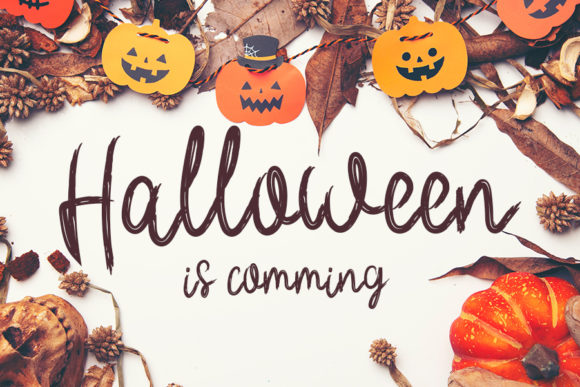 Halloween is Coming Font for Spooky Craft Projects
