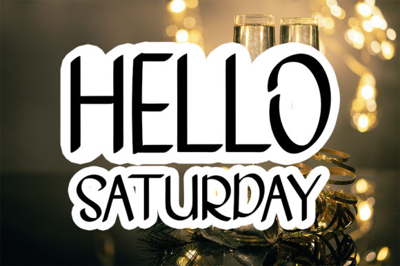 Hello Saturday: A Handwritten Font for Editorial Elegance