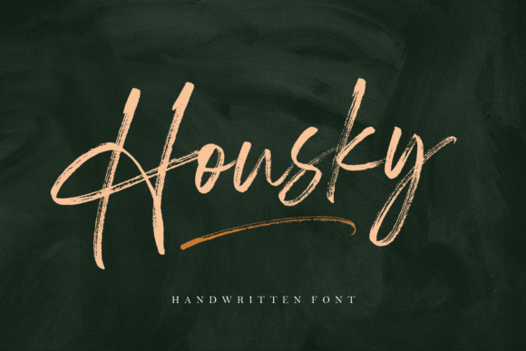 Housky: A Brush Script Font for Modern Editorial Design