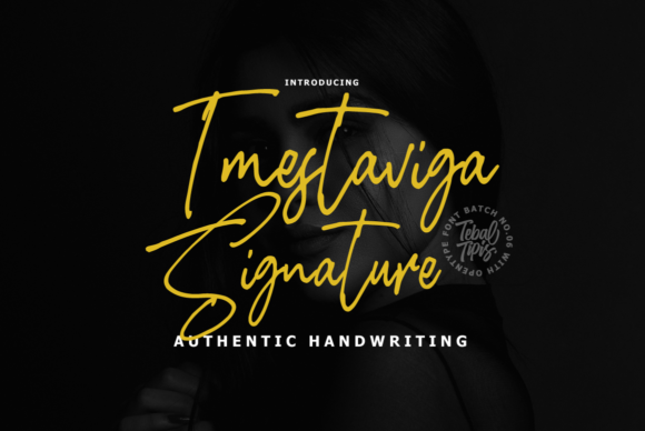 Imestaviga Signature: A Font That Elevates Handmade Creations