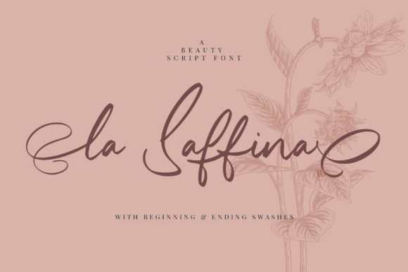 La Saffina: A Handwritten Script Font for Polished Branding