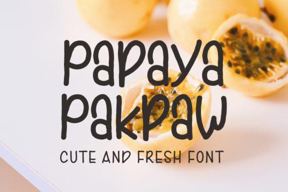 Papaya Pakpaw: A Fresh Handwritten Font for Web Design