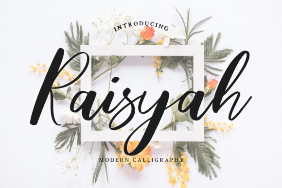 Raisyah: A Stylish Script Font for Professional Branding