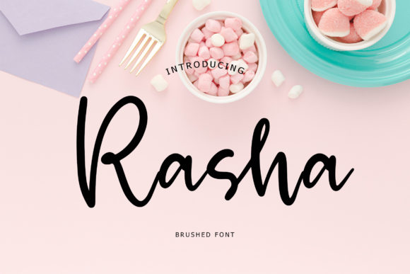 Rasha: A Handwritten Font for Craft Creations
