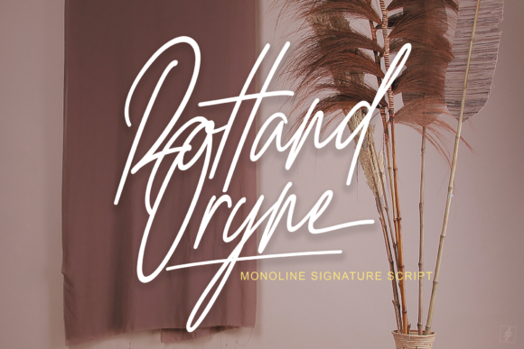 Rottand Oryne: A Signature Script Font for Bold Branding