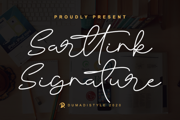 Sarttink Signature Font for Business Branding
