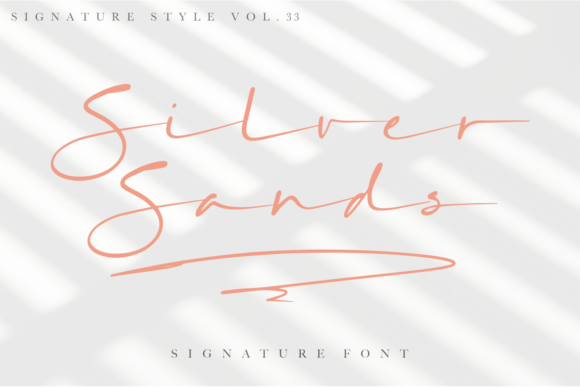 Silver Sands Font for Handmade Creations