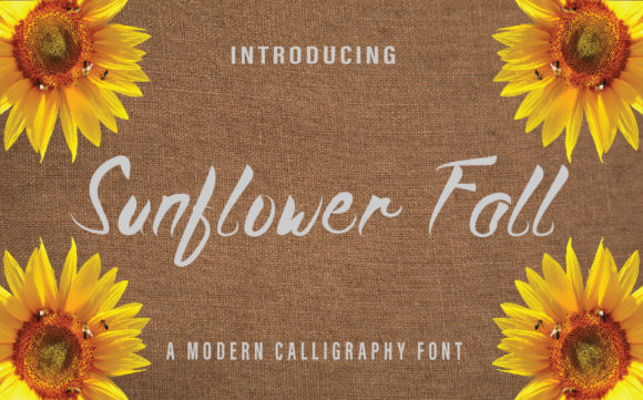 Sunflower Fall: A Charming Script Font for Web Design