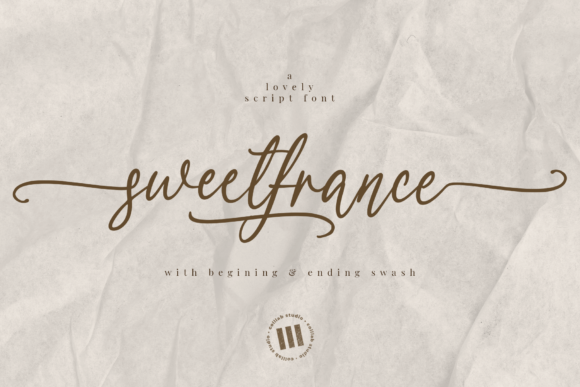 Sweetfrance: A Script Font for Campaign Creativity