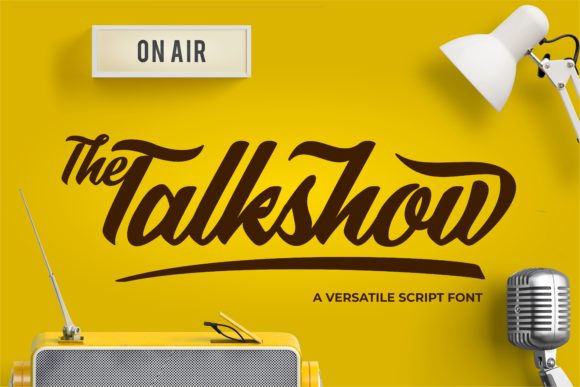 The Talkshow: Elevating Brand Identity with a Classy Script Font