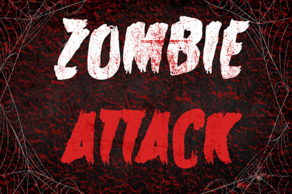 Zombie Attack Font for Spooky Web Designs